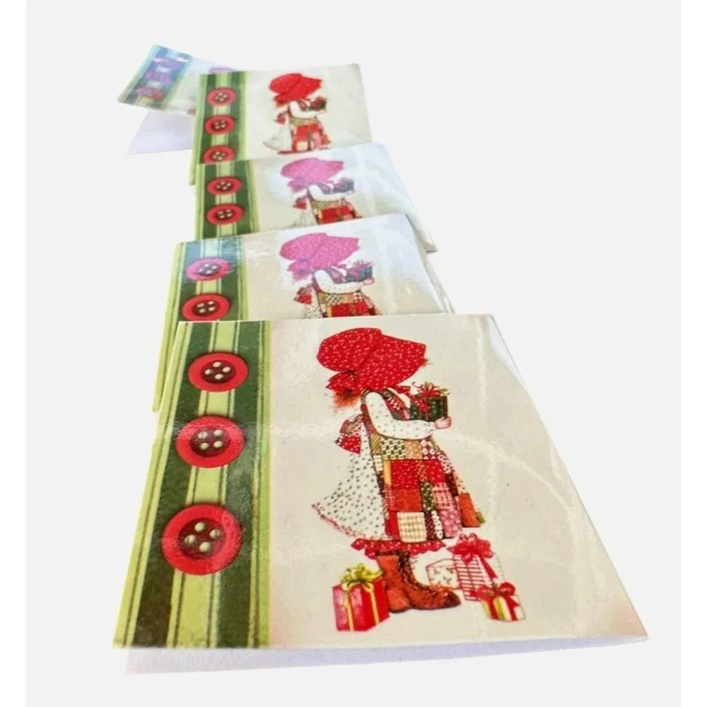 Vintage Holly Hobbie Gift Tags Set of 5 Design Portfolio AGC Inc New Rare READ